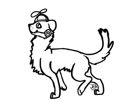 Dog Line Art - Cliparts.co