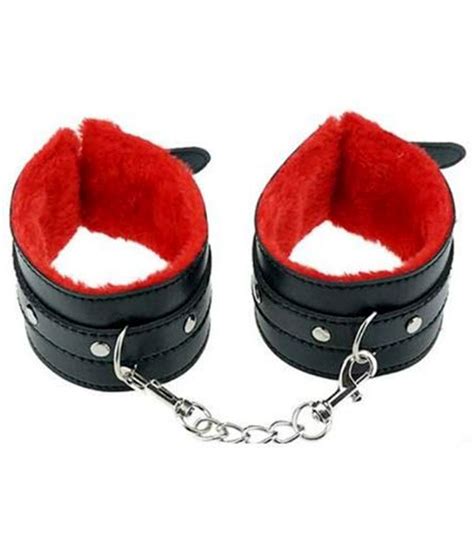 Kamuk Life Black And Red Leather Bdsm Bondage Kit For Adult Party Fun