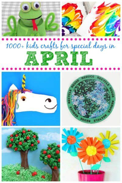 Kids Crafts For Special Days In April April Crafts Special Days In