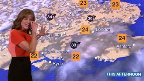 Hilarious Moment Bbc Weather Presenter Descends Into Uncontrollable Fit Of Giggles Live On Air