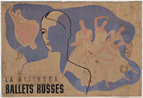 Iurii Annenkov La Nijinska Ballet Russes Poster For Les Biches And