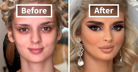 23 Brides Before And After Their Wedding Makeup That Youll Barely Recognize Demilked