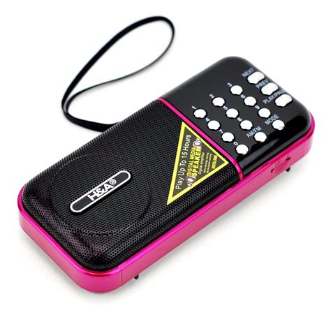 Fm Am Radio Pocket Best Digital Portable Mp3 Player With Radio Pink