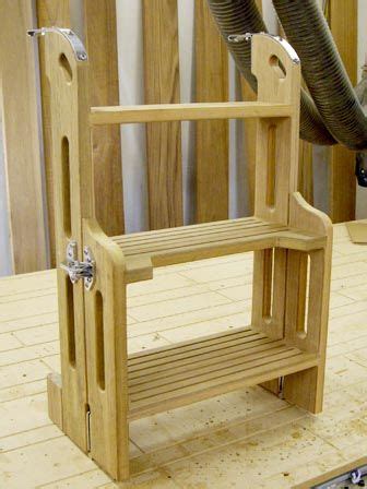 To always fold most ladders foldable, you will still have to compromise other things. http://www.boardingladders.us/folding-ladders/5-step ...