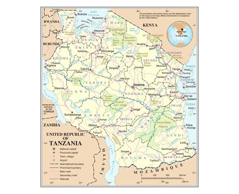 Maps Of Tanzania Collection Of Maps Of Tanzania Africa Mapsland