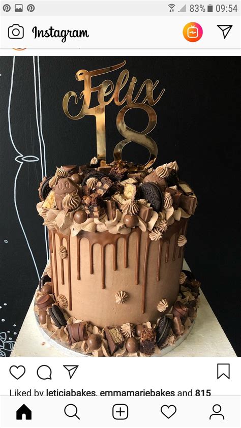 18th Birthday Cake Chocolate