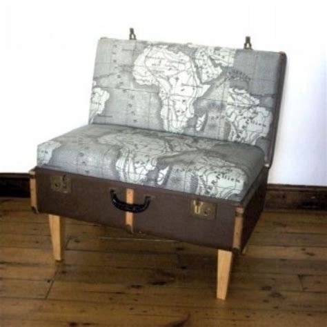 Map Suitcase Chair Im Obsessed With Suitcases Suitcase Chair