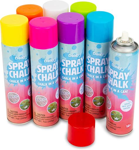 Buy Boley Spray Chalk Paint 8 Pk Washable Sidewalk Chalk Spray Paint