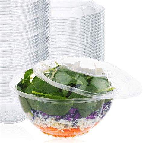 32 Oz Salad To Go Containers Clear Plastic Disposable Salad Containe