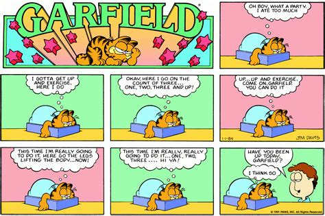 Garfield January 1984 Comic Strips Garfield Wiki Fandom