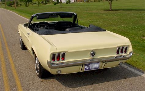 Springtime Yellow 1967 Ford Mustang Convertible