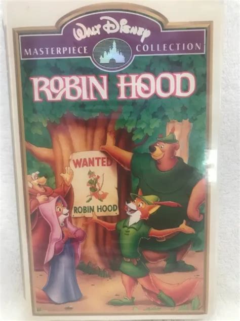 Robin Hood Walt Disney S Masterpiece Collection Vhs Tape Clamshell