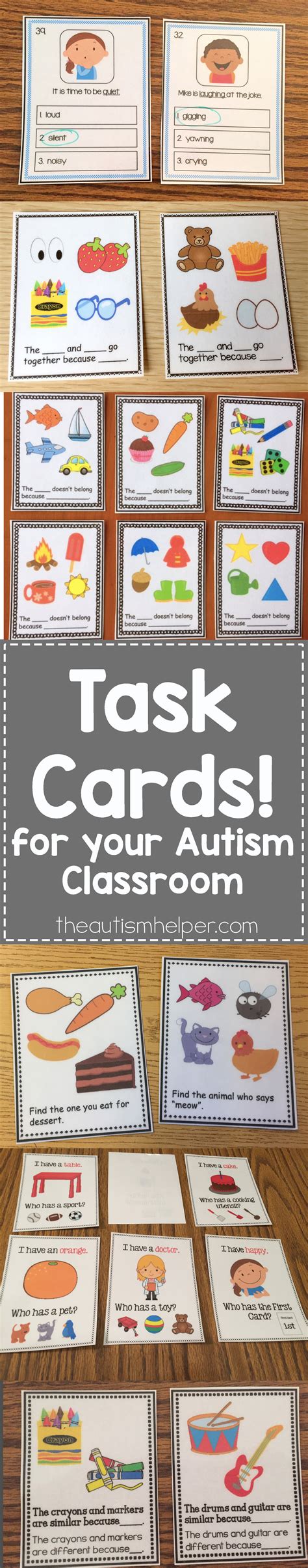 Task Cards The Autism Helper Task Cards Classroom Behavior Chart