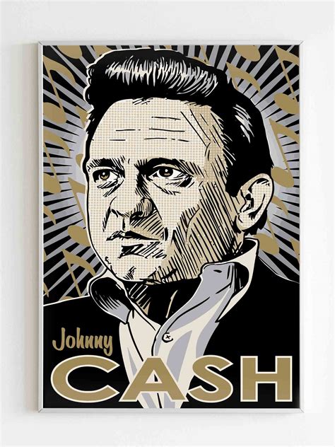 Johnny Cash Art Poster Poster Art Design