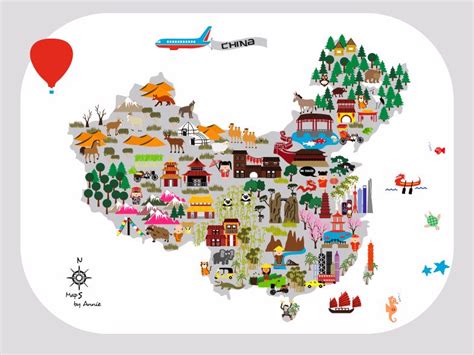 China Map For Kids This Map Will Be An Eyecatcher On A Kidsroom But