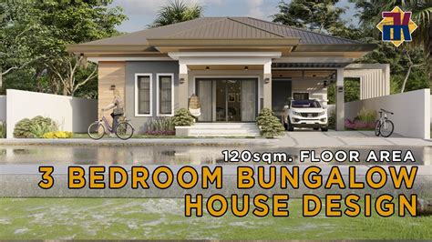 House Design 120sqm 3 Bedroom Bungalow Exterior And Interior Ofw