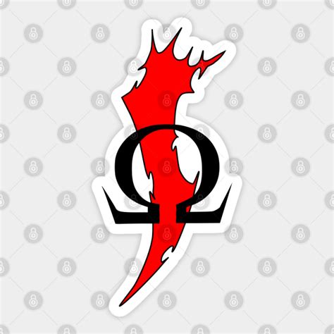 Omega God Of War Sticker Teepublic