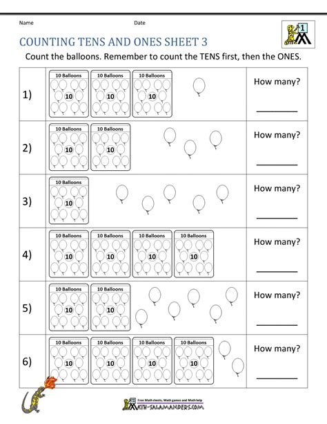 Looking for the best way to teach students about understanding tens and ones? Tens And Ones Matching Worksheet - Preschool Worksheet Gallery