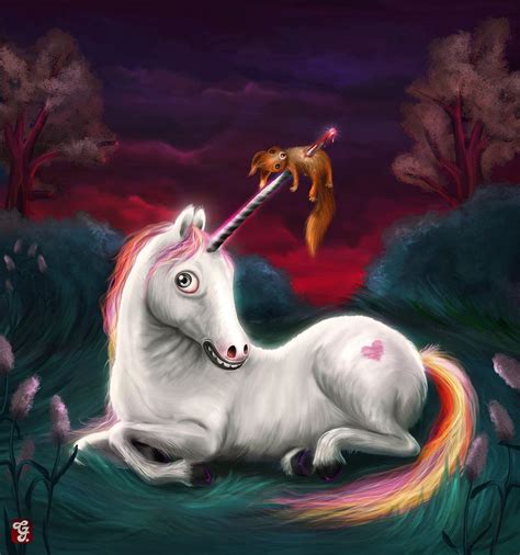 Digital Painting Evil Unicorn Instagram Pictures Instagram Posts