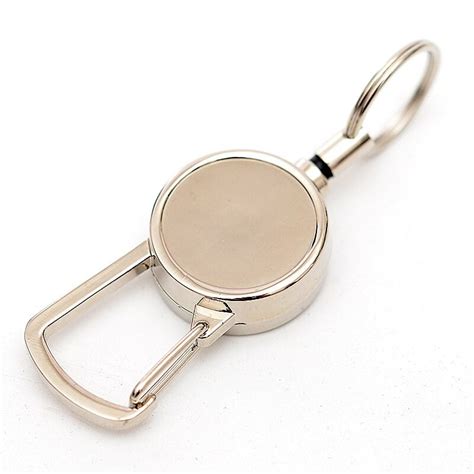Resilience Steel Wire Rope Elastic Keychain Sporty Retractable Key Ring