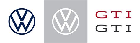 Volkswagen Volkswagen Gti Modern Logo Eps 10 Vector Editorial Use