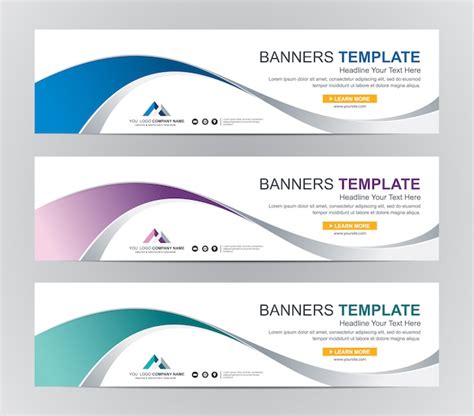 Premium Vector Abstract Web Banner Design Background Or Header Templates