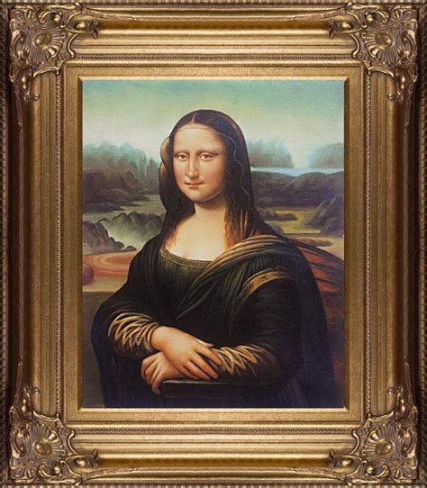 Mona Lisa Pre Framed Renaissance Bronze 8 X 10 Renaissance Bronze