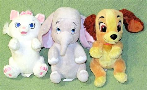 Disney Babies Lot Dumbo Lady And The Tramp Marie Aristocats 11 Stuffed