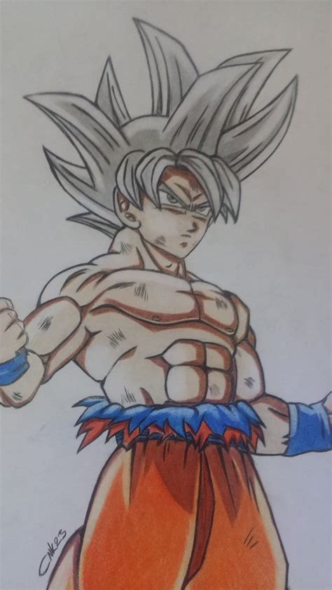 Goku Ultra Instinct Drawing Son Goku Ultra Instinct Drawing By Alexia