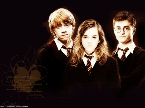 The Trio Harry Potter Wallpaper 213640 Fanpop