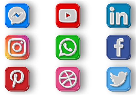 3d Icon Logo Social Media Illustration Par Evloxx · Creative Fabrica