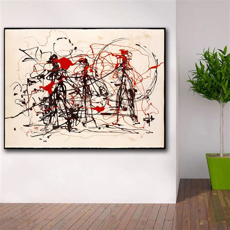 Wxkoil Graffiti Art Untitled 95 Canvas Painting For Living Room Home
