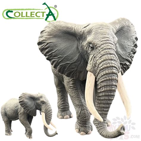 Collecta 88966 African Bush Elephant Size 185cm X 11cm Wild Animal