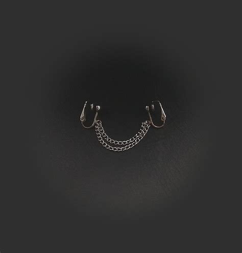 Clitoral Jewellery Faux Piercing With Chains Non Piercing Clit Clip Adult Fun Sex Toys Etsy