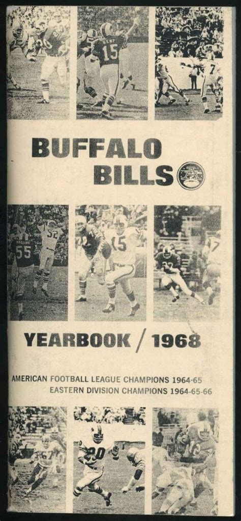 1968 Buffalo Bills Media Guide Repro Afl Football