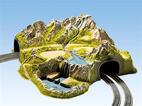 Noch 05200 - Corner Tunnel, Double Track, Curved, 73 x 70 cm