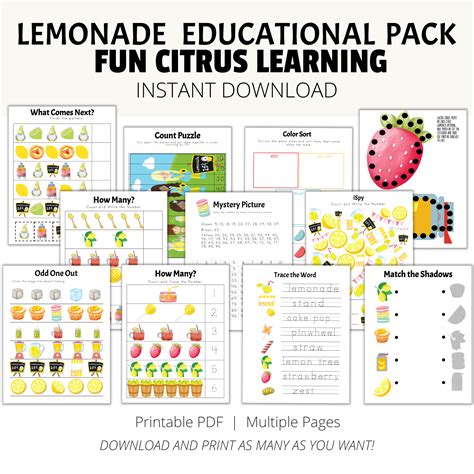 lemonade stand activity pack adventures from kansas shop