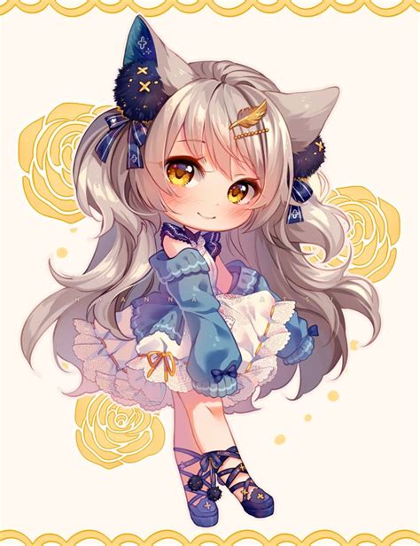 [ Video] Commission My Gold Star By Hyanna Natsu Anime Wolf Girl Chibi Girl Drawings Anime
