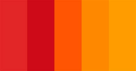 Radiant Red And Orange Color Scheme Bright