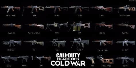 Black Ops Cold War Lista Completa De Todas Las Armas Del Multijugador