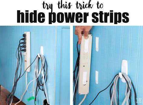 Try This Trick To Hide Electrical Power Strips From Tvs And All Your