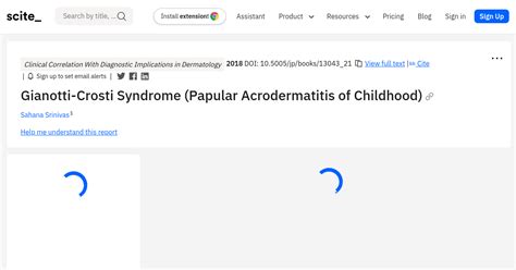 Gianotti Crosti Syndrome Papular Acrodermatitis Of Childhood Scite