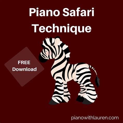 Piano Safari Technique Piano With Lauren