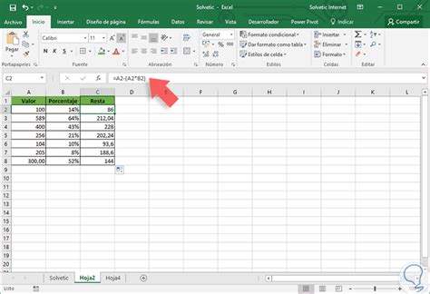 Cómo Sumar Restar Porcentaje En Excel 2016 Solvetic