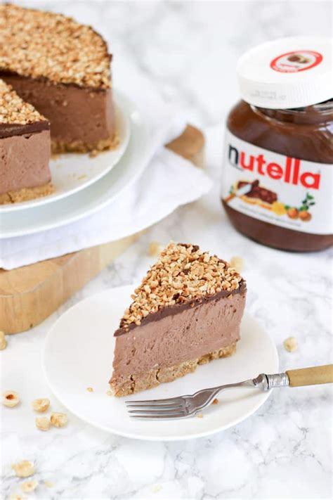 No Bake Nutella Cheesecake Recipe Taming Twins