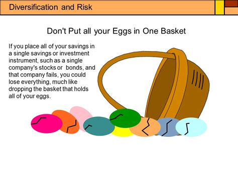 Dont Put All Your Eggs In One Basket Diversification And Risk Ppt