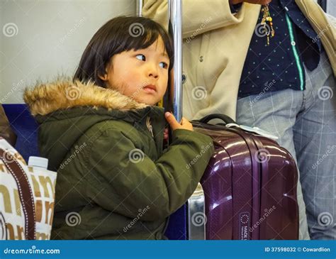 Japanese Girl On A Train Editorial Photography Image Of Passenger 37598032