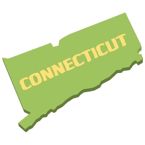 Map Of Connecticut Royalty Free Stock Svg Vector