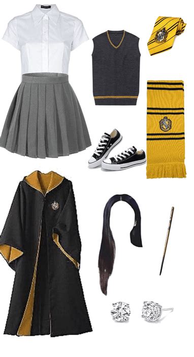 Im A Hufflepuff Outfit Shoplook Hufflepuff Outfit Harry Potter