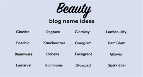 Makeup Blog Name Ideas Saubhaya Makeup